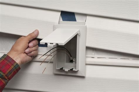 weatherproof electrical box for vinyl siding|arlington inbox siding.